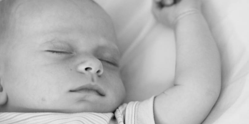Sleeping infant CC
