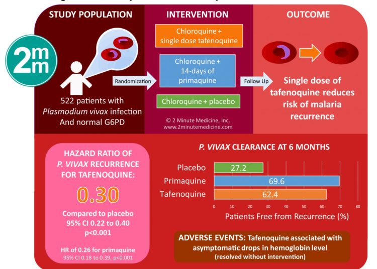 #VisualAbstract: Single-Dose Tafenoquine to Prevent Relapse of Plasmodium vivax Malaria