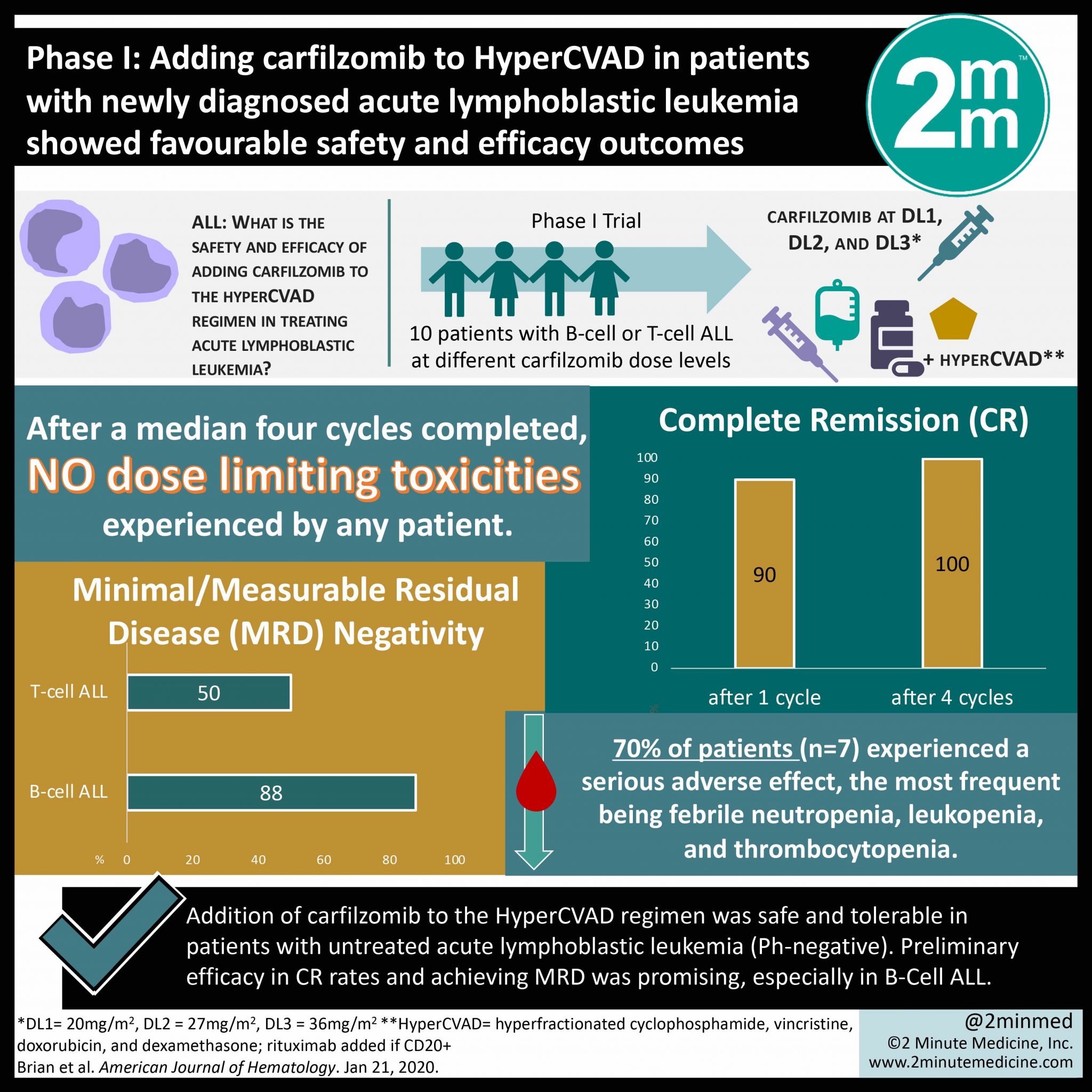 VisualAbstract Phase I Adding carfilzomib to HyperCVAD