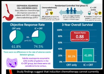 #VisualAbstract: Induction chemotherapy does not improve survival for patients receiving chemoradiotherapy for esophageal squamous cell carcinoma
