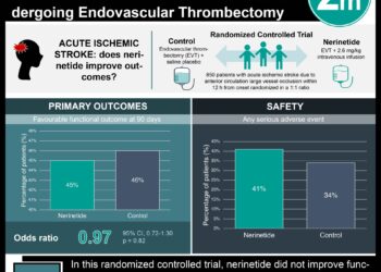 #VisualAbstract: Nerinetide Does Not Improve Outcomes in Acute Ischaemic Stroke in Patients Undergoing Endovascular Thrombectomy