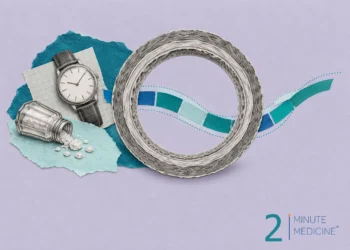 Blood pressure collage: a large artery cross-section ring, a tipped salt cellar spilling crystals and a plain wristwatch