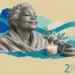 Spirituality and comfort collage: an older woman in a shawl, eyes closed, a lit candle, wildflowers and stacked stones